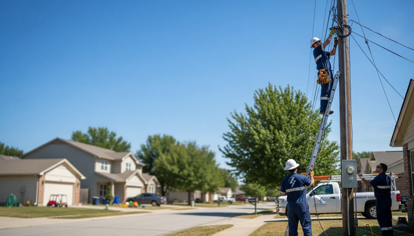 Residential electrician providing installation services in Hampton, AR